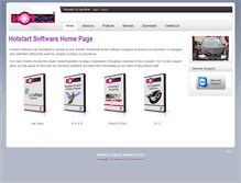 Tablet Screenshot of hotstartsoftware.com